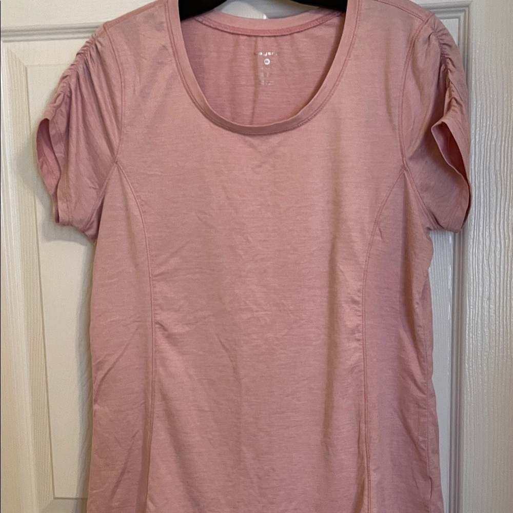 Layer 8 Dusty Rose Short Sleeve Scoop Neck Tee